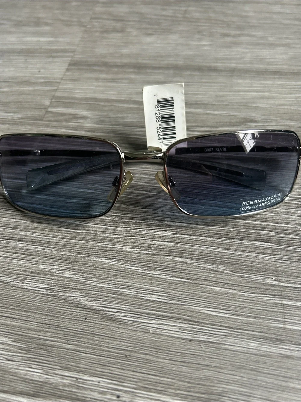 BCBGMaxAzria B907 Blue and Silver Sunglasses